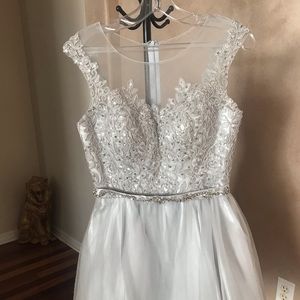 Homecoming Dress-Light Gray